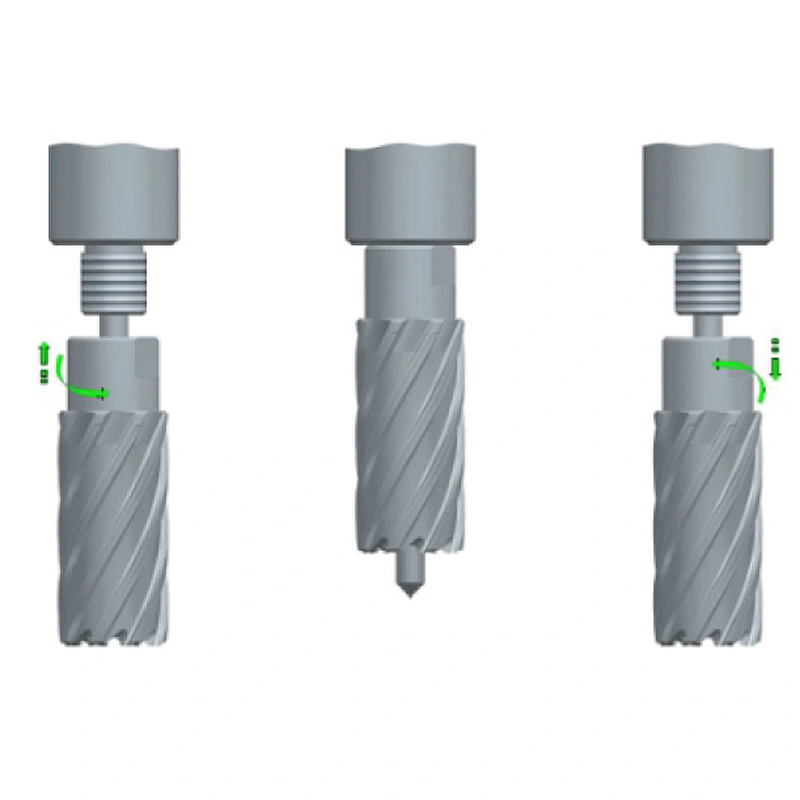 CHTOOLS Thread Shank 50mm HSS Annular Cutters