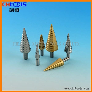 CHTOOLS High Speed Steel 3pcs Step Drill Bit Set