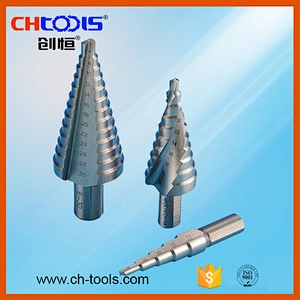 CHTOOLS Spiral Flute HSS Step Drill Bit