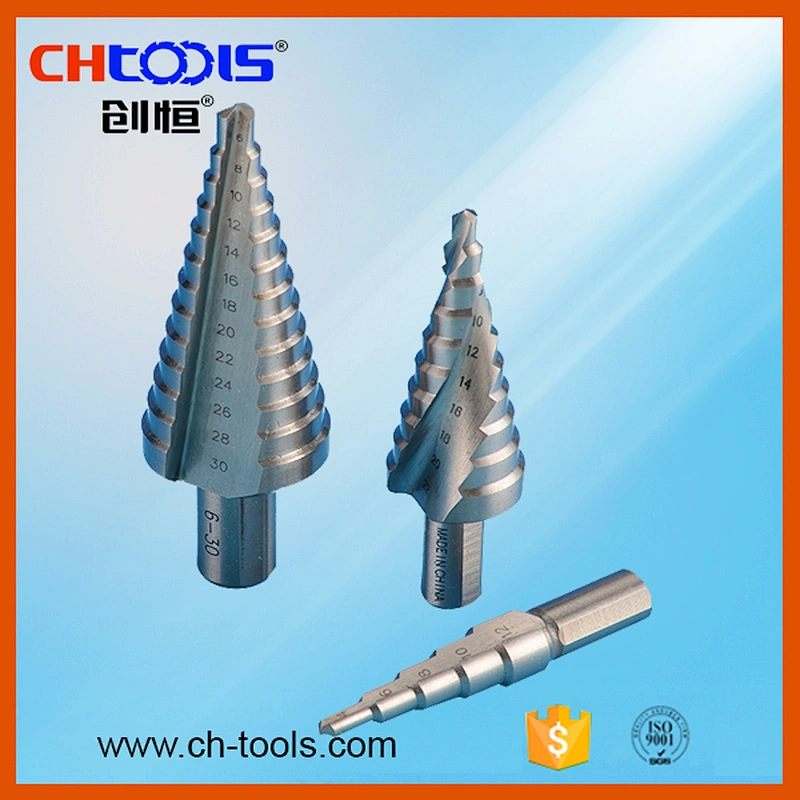 CHTOOLS Spiral Flute HSS Step Drill Bit