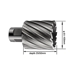 CHTOOLS weldon shank HSS 50mm depth broach cutter