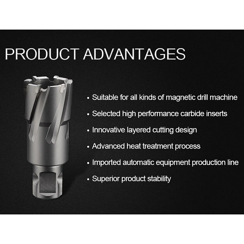 CHTOOLS High cutting speed TCT annular cutter for various magnetic drills