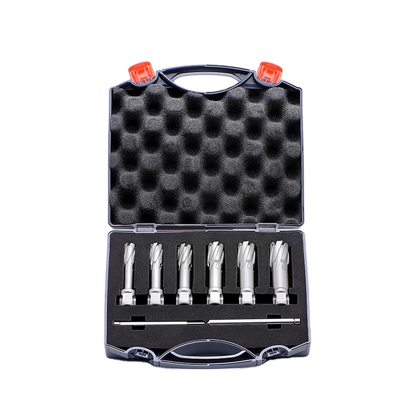 CHTOOLS Carbide annular cutter set metric with 12mm-22mm, 2 pilot pin
