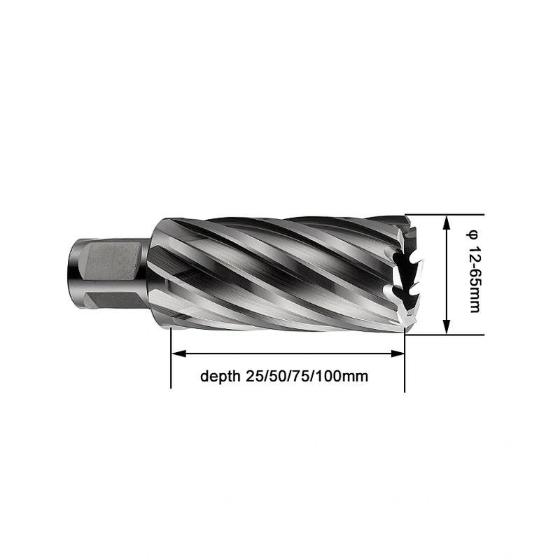 18mm tungsten carbide tipped core drill bit HSS annular cutter with weldon shank