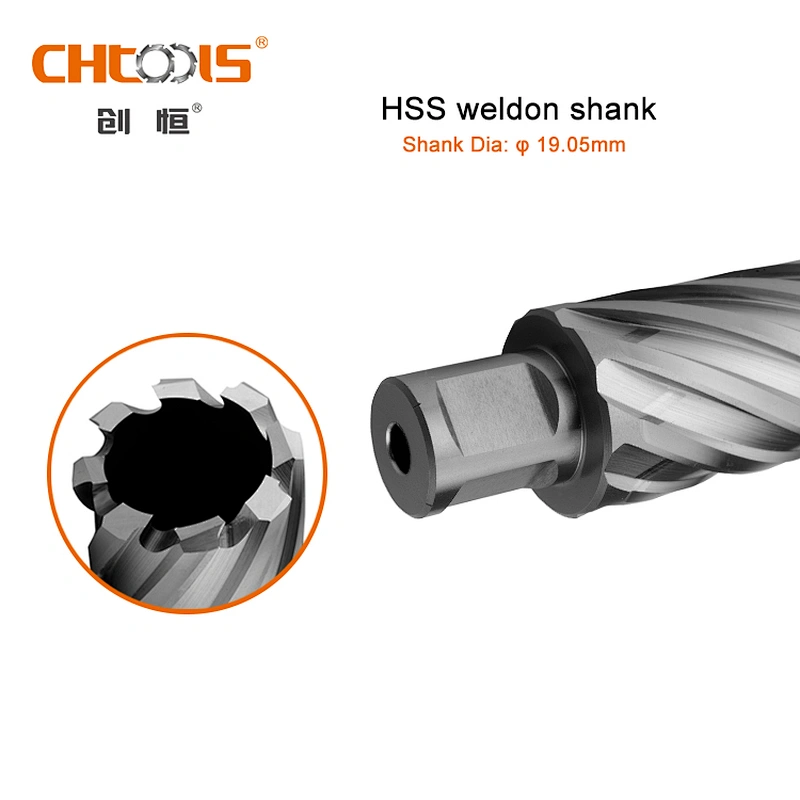 18mm tungsten carbide tipped core drill bit HSS annular cutter with weldon shank