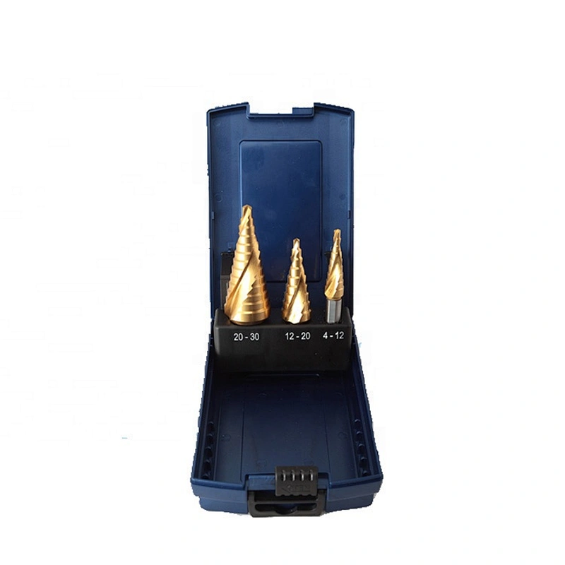 CHTOOLS Spiral flute hss step drill tin coating