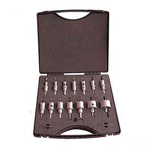 CHTOOLS Drill Bit Tool Set of Carbide Hole Saw Metal Drilling Plastic Box All-ground White Sand HTTS-2(SET)
