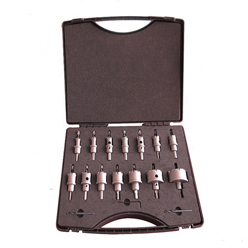 CHTOOLS Drill Bit Tool Set of Carbide Hole Saw Metal Drilling Plastic Box All-ground White Sand HTTS-2(SET)