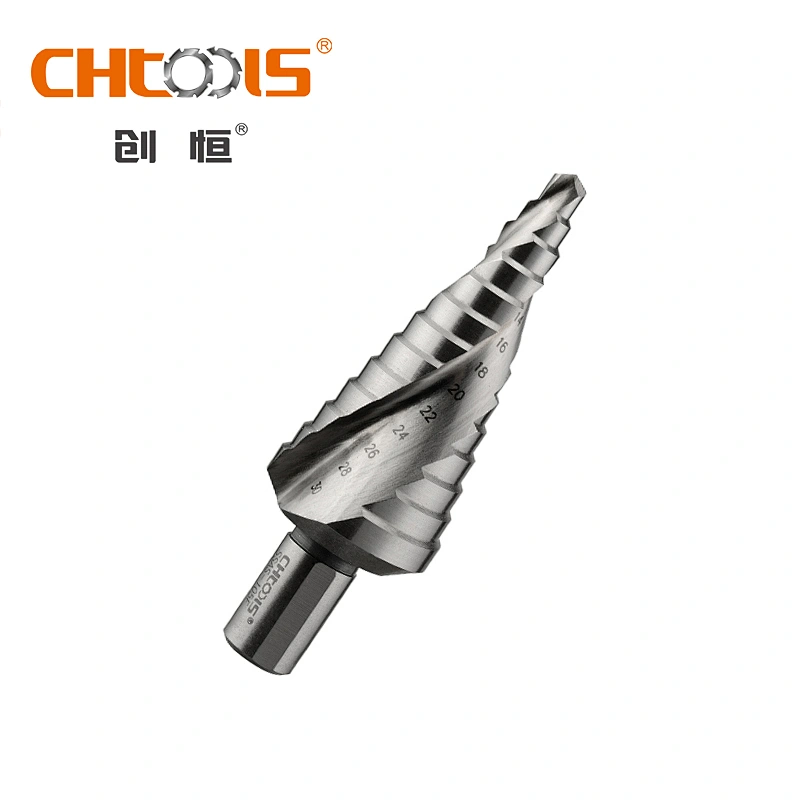 High quality HSS broca escalonada with spiral flute