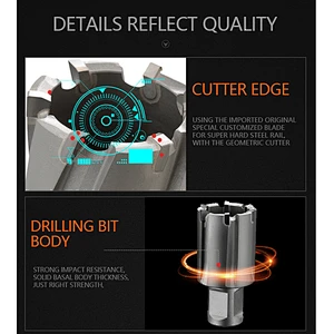 CHTOOLS Carbide railway drilling broach cutter