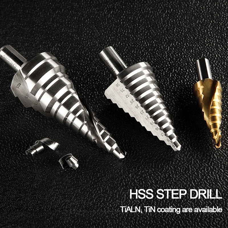 CHTOOLS high speed steel straight flute step drill bit