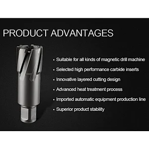 High speed TCT Weldon Shank Annular Cutter