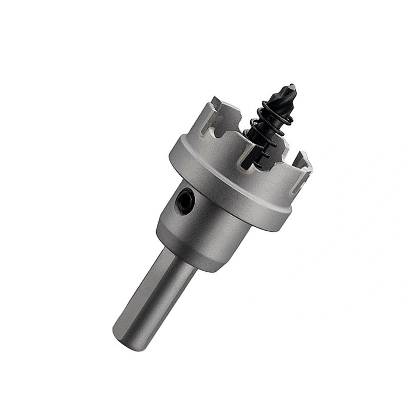 Carbide tipped hole saw cutter for metal drilling