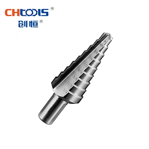 Professional custom step drill bit used for drilling plate aluminum metal