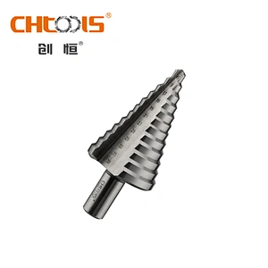 CHTOOLS HSS straight flute step drill tool set