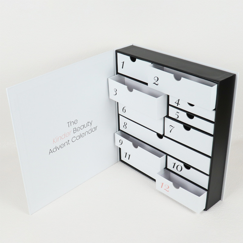 Customize Advent Calendar Boxes Wholesale Rigid Laminated Boxes Surprise for Christmas