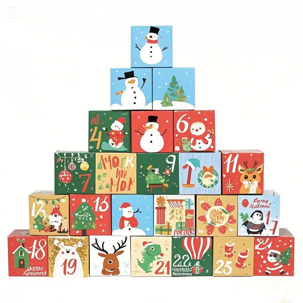 Custom Printed Christmas Gift Boxes Skincare Packaging Cardboard Box for Chocolate Candy