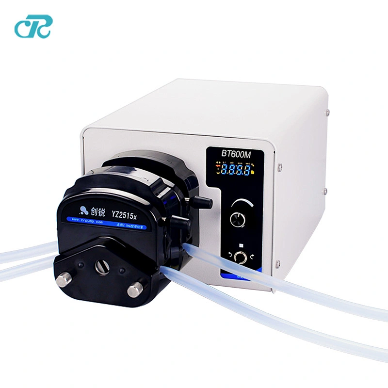 adjustable flow rate peristaltic pump with foot pedal