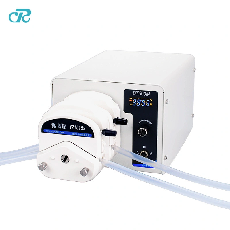 adjustable flow rate peristaltic pump with foot pedal