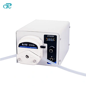adjustable flow rate peristaltic pump with foot pedal