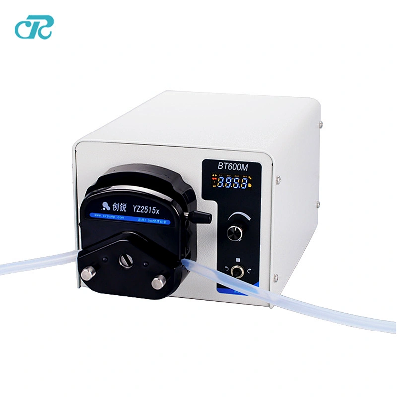 adjustable flow rate peristaltic pump with foot pedal