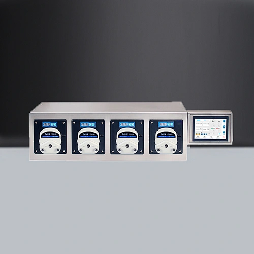 Multi-channel PLC control 5ml 10ml 20ml 30ml 50ml 4 nozzles Peristaltic pump filling system for packing production line