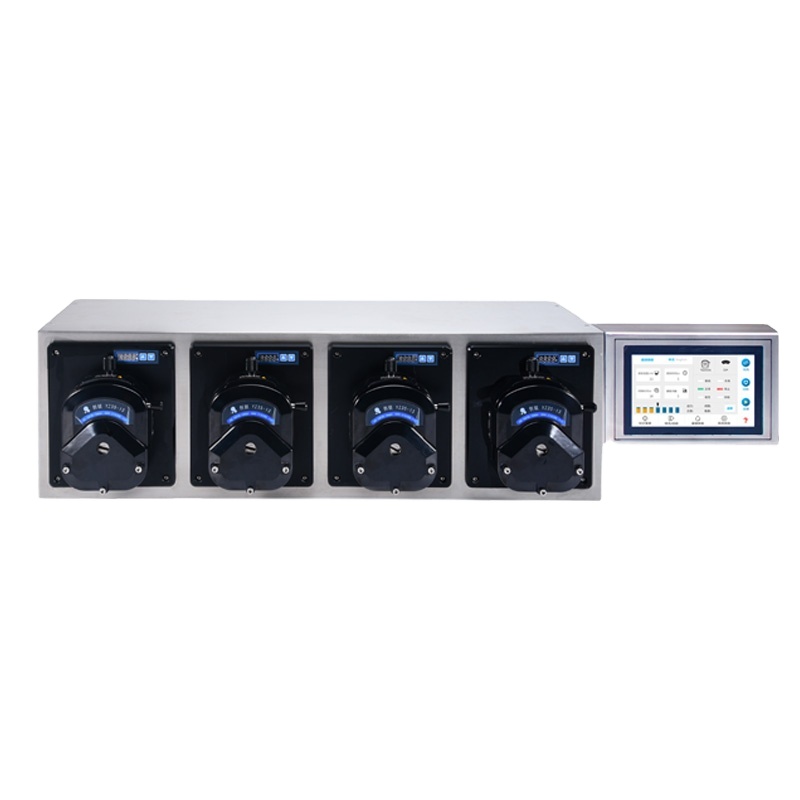 Industrial Chemical Liquid Dispensing And Filling System Peristaltic Dosing Pump With Silicone Tubing