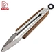 Stainless Steel Walnut Handle Barbecue 9" Food Tong