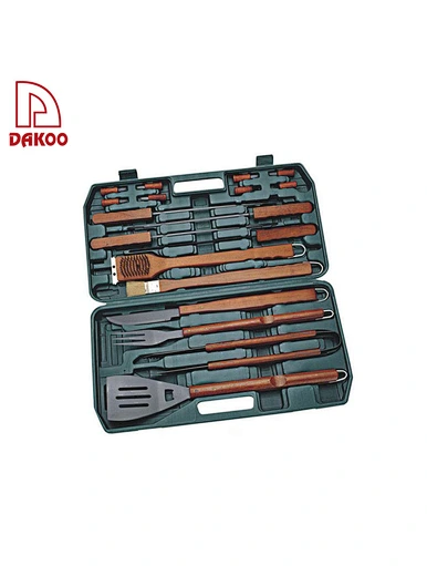  juego de herramientas de barbacoa de acero inoxidable - DAKOO