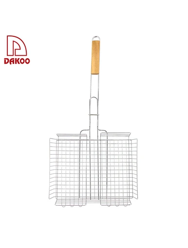 Iron and Wood Material Grill Net - DAKOO