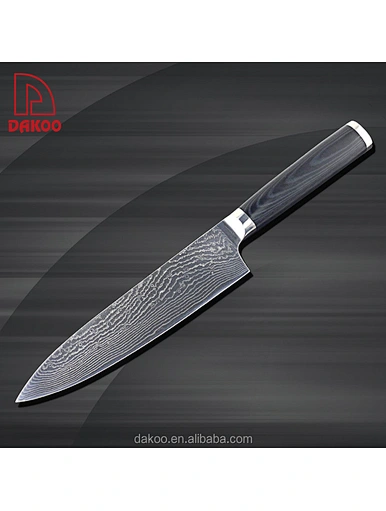  cuchillo de chef de acero Damasco - DAKOO