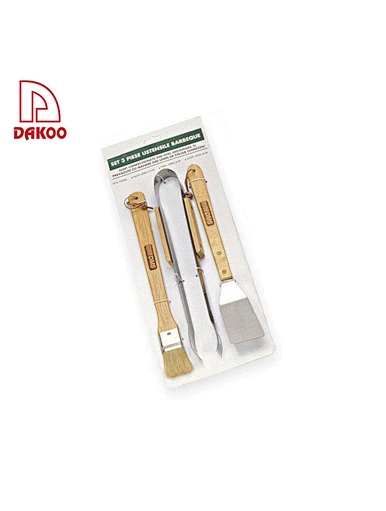  juego de herramientas de barbacoa de acero inoxidable - DAKOO