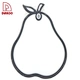 New Pear Shape Plastic Cutting Board - DAKOO