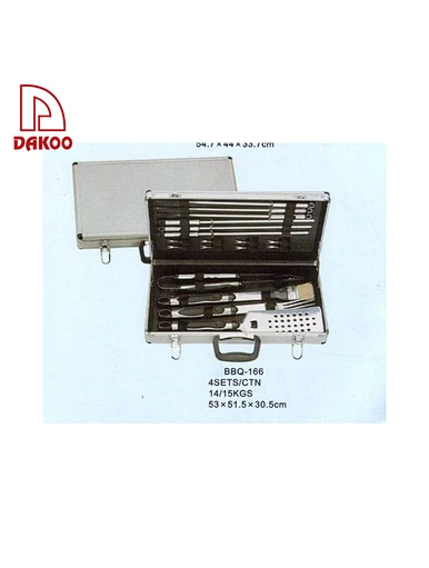  juego de herramientas de barbacoa de acero inoxidable - DAKOO