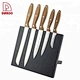 Black Walnut Handle Economical and Practical 5Pcs Kitchen Knives - DAKOO