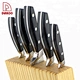 Wholesale Acacia Wood and Pine Wood 5pcs Knife Set Knife Block - DAKOO