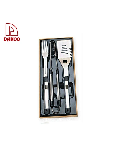  juego de herramientas de barbacoa de acero inoxidable - DAKOO