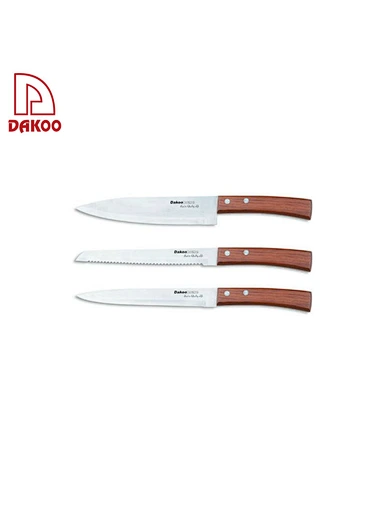 Rose Wood Handle Knife Set - DAKOO