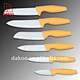 6 Pieces Yellow Handle Ceramic Knife - DAKOO