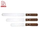 Chocolate Color Handle Cake Tool 3 Pcs Cake Spatula Set