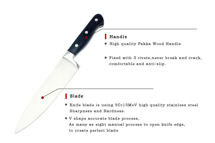 cuchillo de chef DAKOO KS152A08A, imagen 4