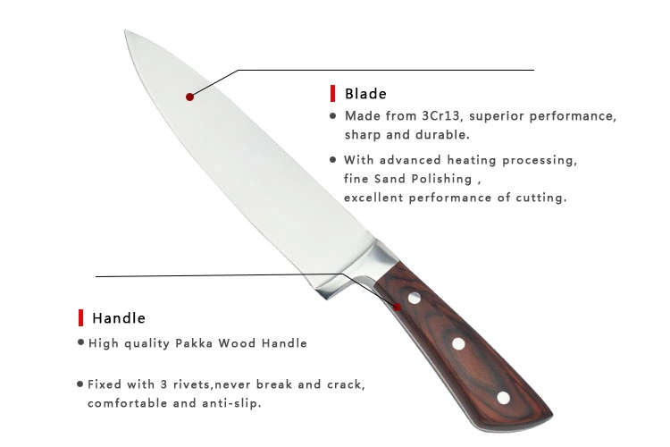 cuchillo de chef DAKOO KS45808A, imagen 5
