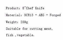 cuchillo de chef DAKOO KN50008A, imagen 3