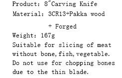 cuchillo de chef DAKOO KN479A08C, imagen 3