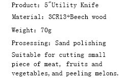 cuchillo de chef DAKOO KN462A05E, imagen 3