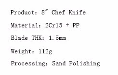 cuchillo de chef DAKOO KN57308A, imagen 3