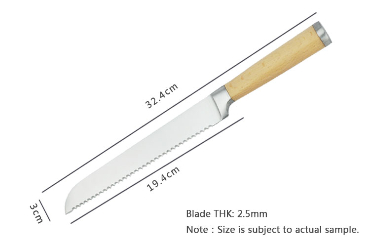 cuchillo de chef DAKOO KN46308B, imagen 5