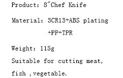 cuchillo de chef DAKOO KN49208A, imagen 3