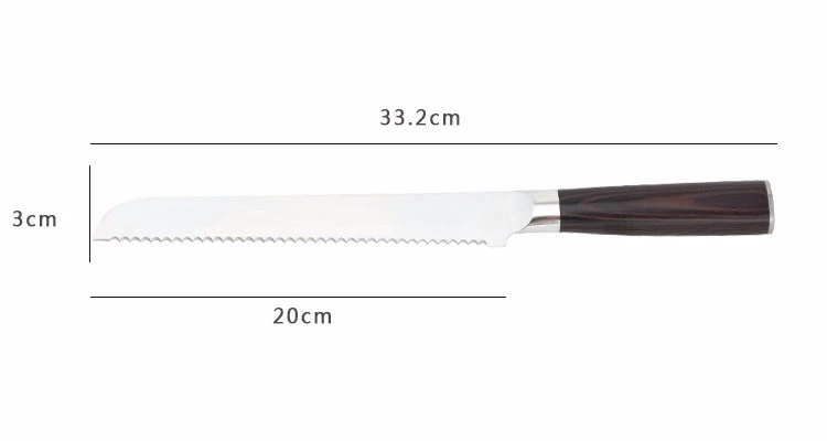 cuchillo de chef DAKOO KN060A08B, imagen 5