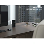 Enhancing executive desk efficiency with our SMT-4 series motorised pop-up desk outlets